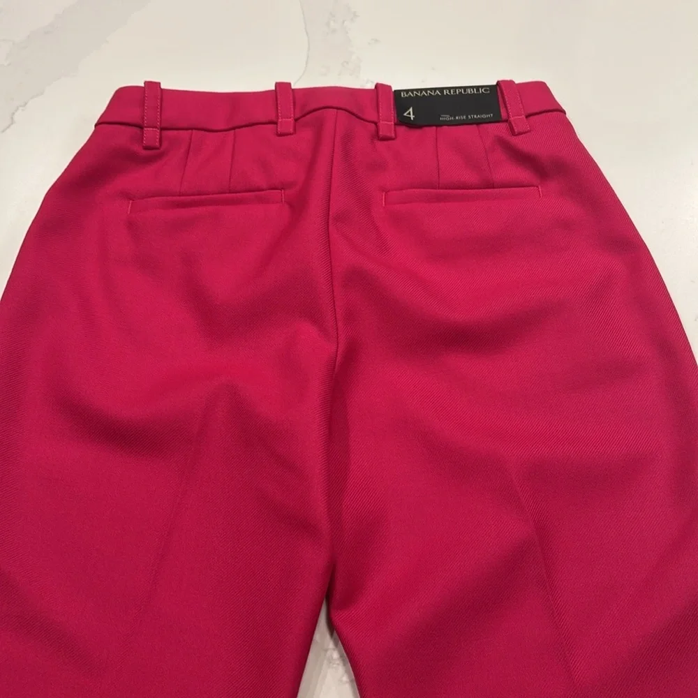 Banana Republic High-Rise Straight Pants - Pink - Picture 5 of 10